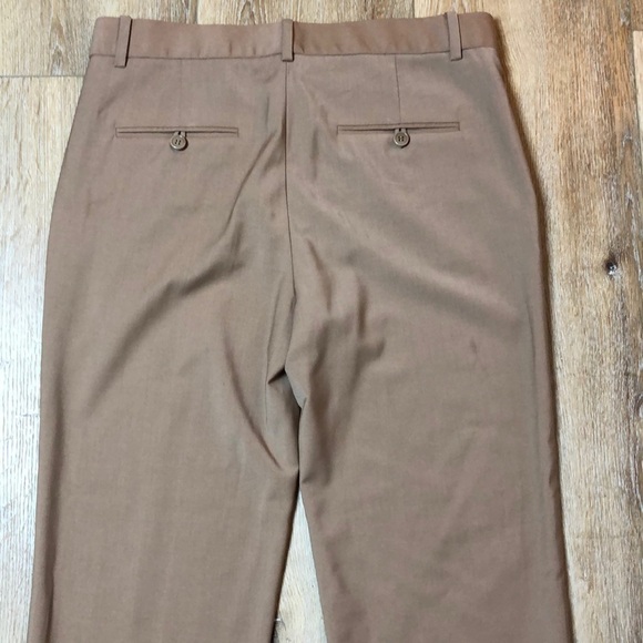 Theory Tan Lavzin Continuous Crop Trousers Size 8 - Picture 5 of 10